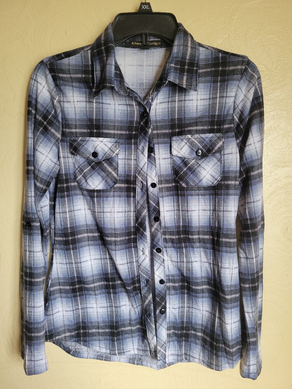 Always Indigo Button Up Shirt